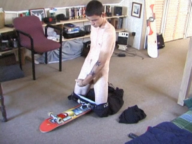 Skater Dan Beating His Meat