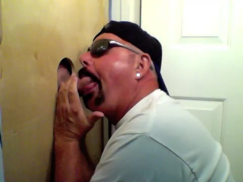 Married and Hung Latino At The Gloryhole