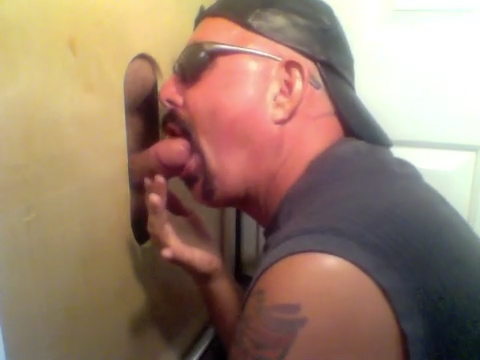 Married Leather Daddy At The Gloryhole